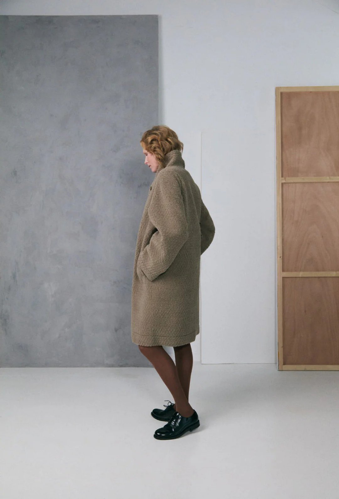 Manteau long réversible en fourrure zilch